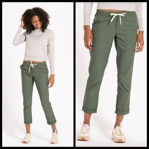 💕VUORI💕 Ripstop Pant ~ Army Green Organic Cotton Large L NWT